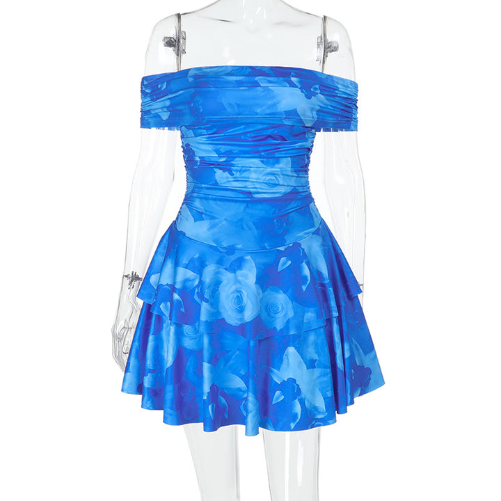 Damen Off-Shoulder Sommerkleid mit Rüschendetails Echo Archiv