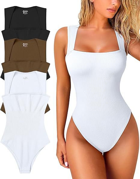Damen Figurbetonter Bodysuit aus strukturiertem Ribstoff Echo Archiv