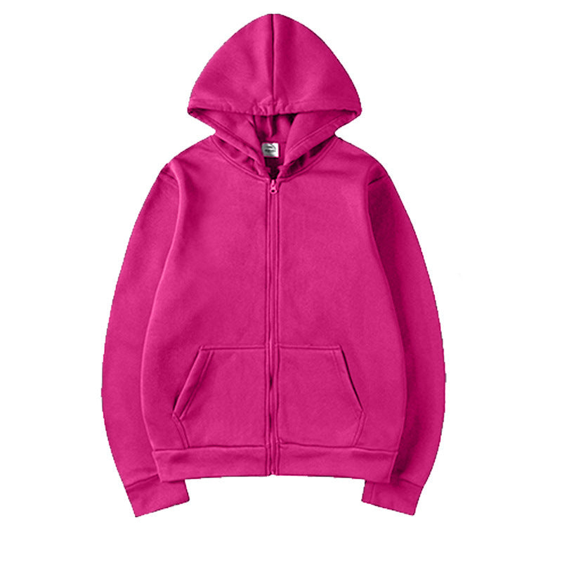 Damen Sportlicher Kapuzenpullover mit durchgehendem Reißverschluss und Tasche Echoarchiv