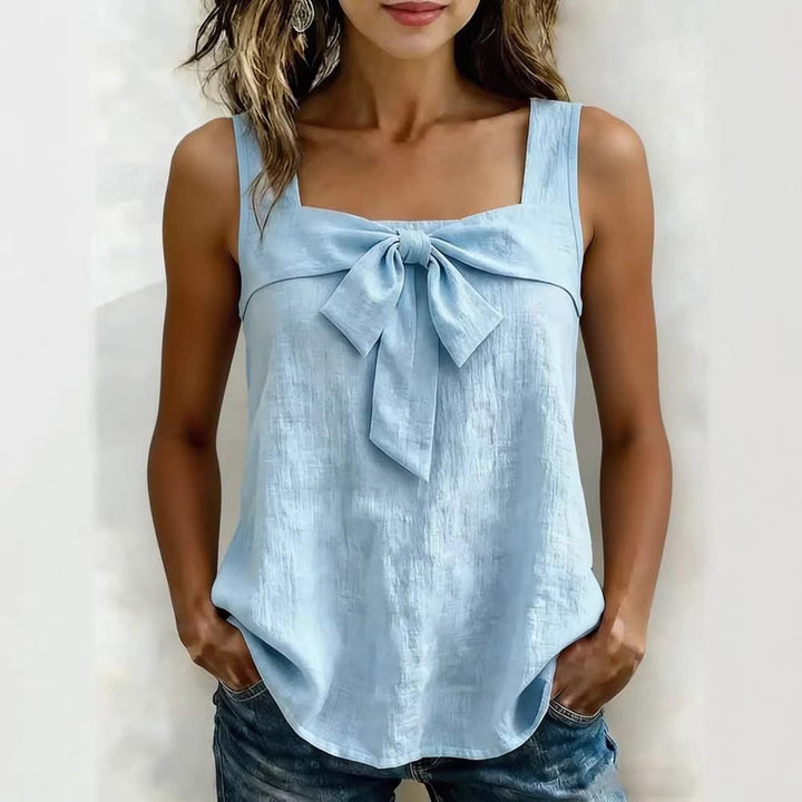 Damen Elegantes Top mit Schleifendetail Echo Archiv