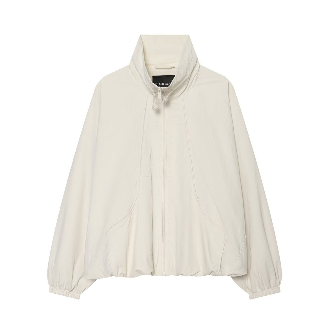 Damen Leichte wattierte Windjacke mit Stehkragen und Polka‑Dot‑Print Echo Archiv