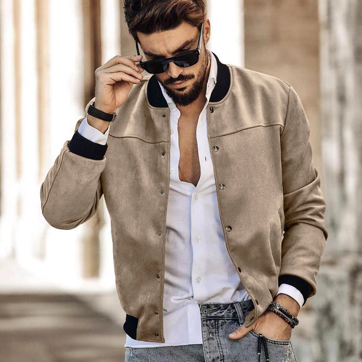 Herren modische Bomberjacke mit praktischen Taschen und elastischen Bündchen Echoarchiv