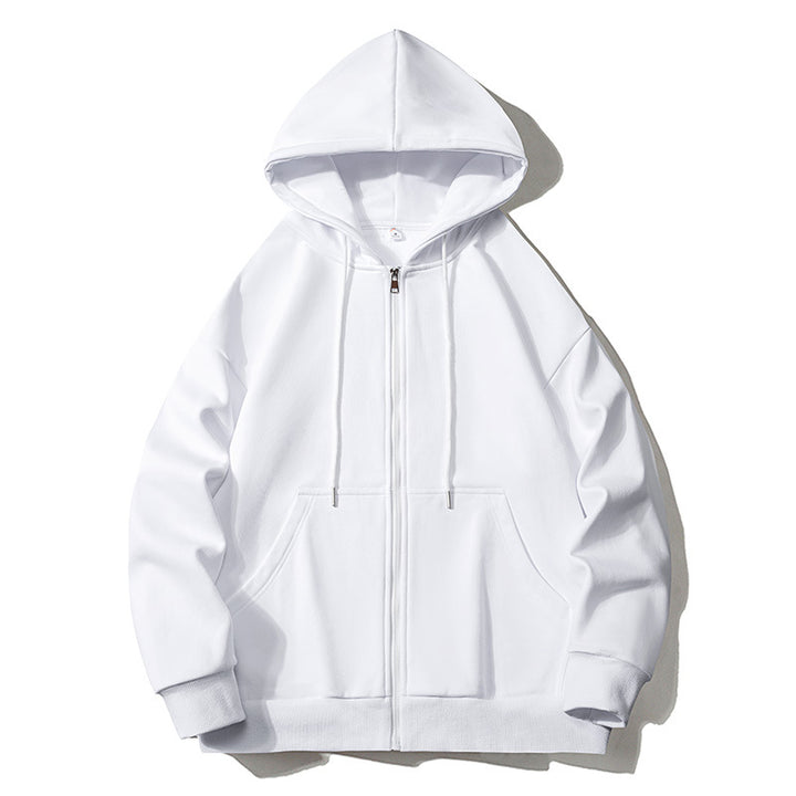 Herren Kapuzensweatjacke mit durchgehendem Reißverschluss, Oversize‑Schnitt und Raglanärmeln Echo Archiv