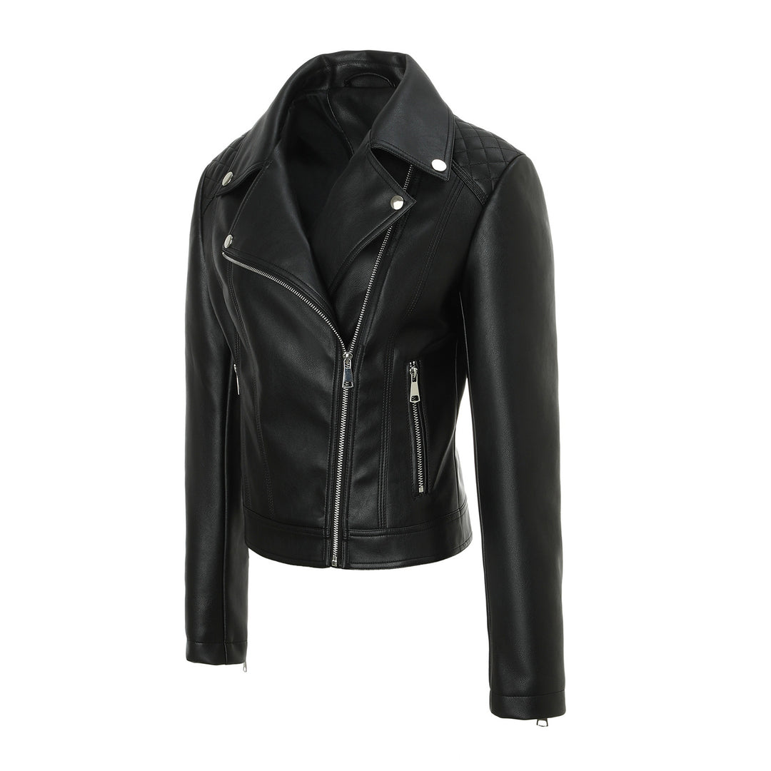 Damen Trendige Bikerjacke mit Steppdetails Echo Archiv