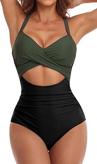 Damen Cut-Out Badeanzug Echo Archiv