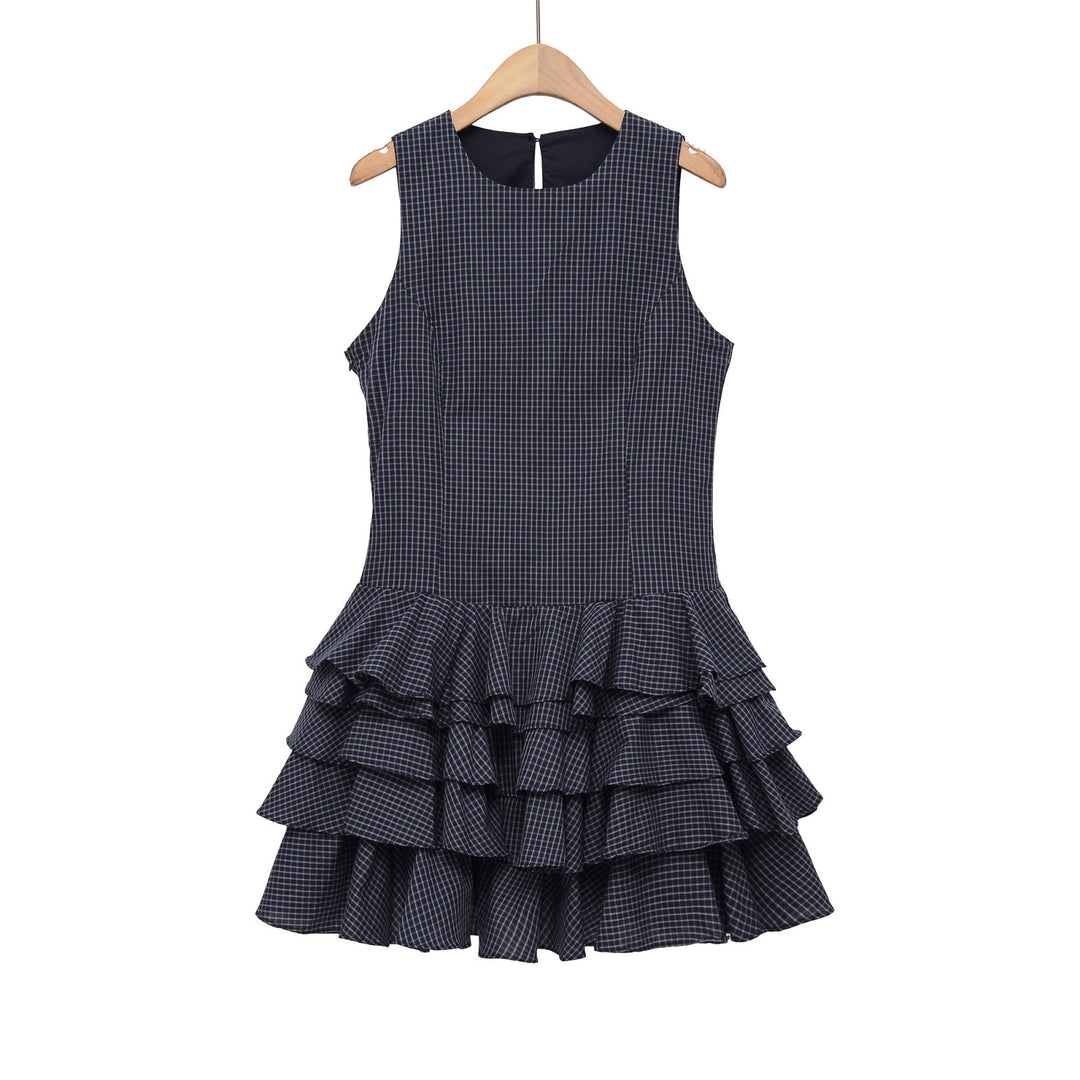 Damen Raffiniertes Sommerkleid mit voluminösem Rüschensaum und elegantem Muster Echo Archiv