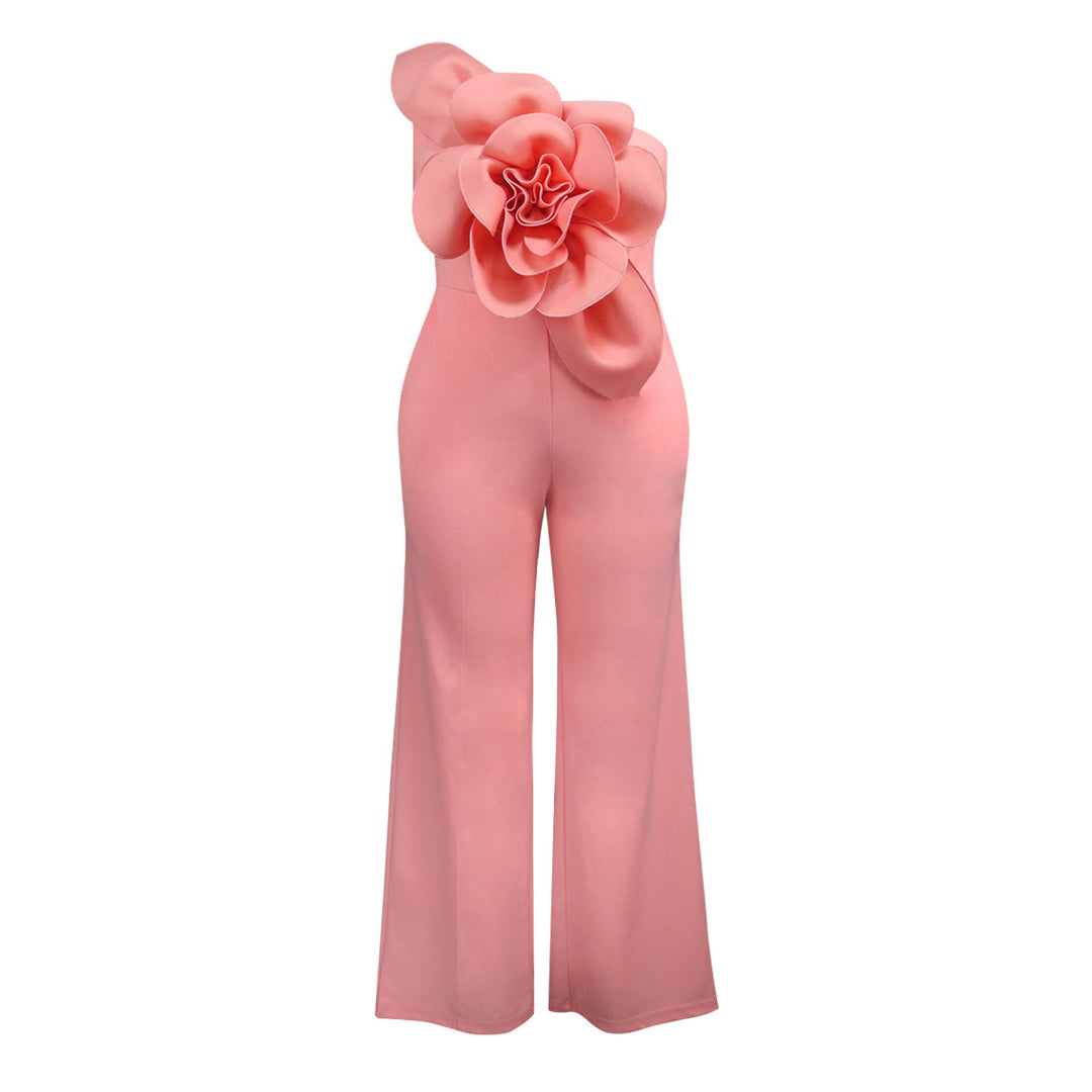 Damen Eleganter Jumpsuit mit floralen Applikationen Echo Archiv