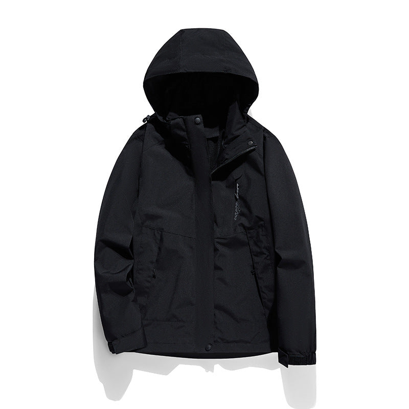 Damen zweilagige Softshell‑Outdoorjacke mit abnehmbarem Fleece‑Innenlayer und Kapuze Echoarchiv