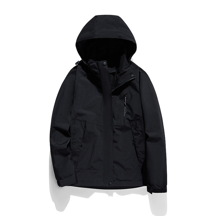 Damen zweilagige Softshell‑Outdoorjacke mit abnehmbarem Fleece‑Innenlayer und Kapuze Echoarchiv