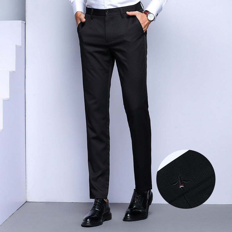 Herren elegante Anzughose mit schmalem Schnitt und praktischen Taschen Echoarchiv