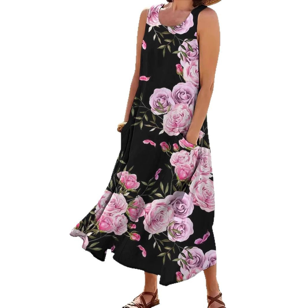 Damen Maxikleid mit floralem Design Echo Archiv