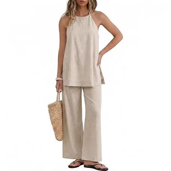 Damen Leichte und luftige Sommerhose mit Tanktop Echo Archiv