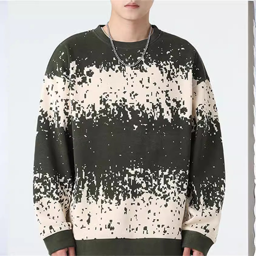 Herren Sweatshirt mit modernem Digitaldruck Echoarchiv