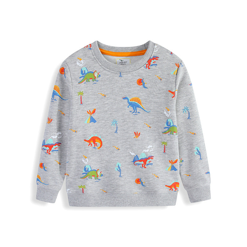 Kinder Sweatshirt mit buntem Dinosaurier-Motiv Echo Archiv