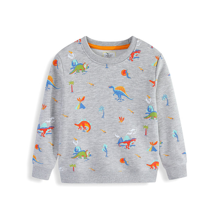 Kinder Sweatshirt mit buntem Dinosaurier-Motiv Echo Archiv