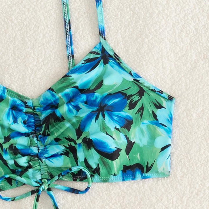 Damen Badeanzug mit raffiniertem Top und Shorts Echo Archiv