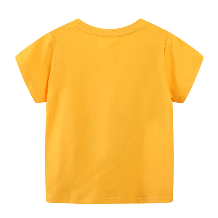 Mädchen T-Shirt mit buntem Einhorn- und Regenbogenmotiv Echo Archiv