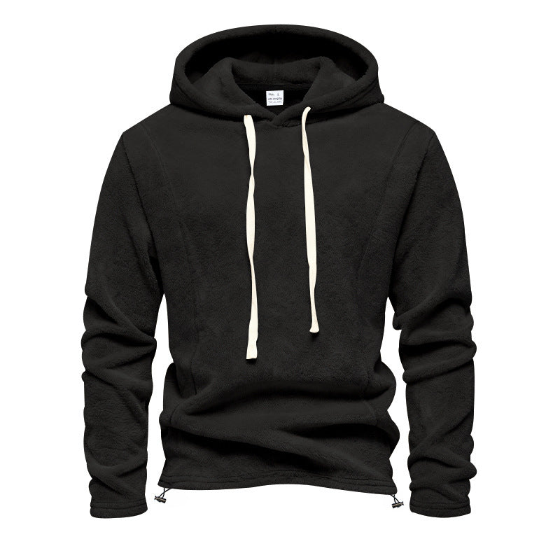 Herren Fleece-Hoodie mit Kapuze und verstellbarem Saum Echoarchiv