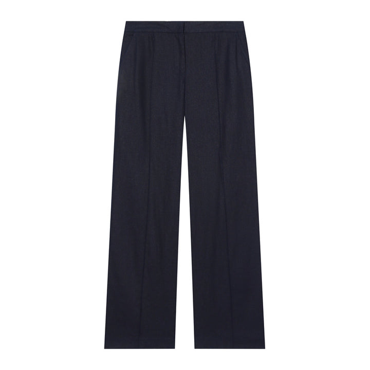 Damen Leichte Leinenhose mit weitem Bein und Bügelfalte Echo Archiv