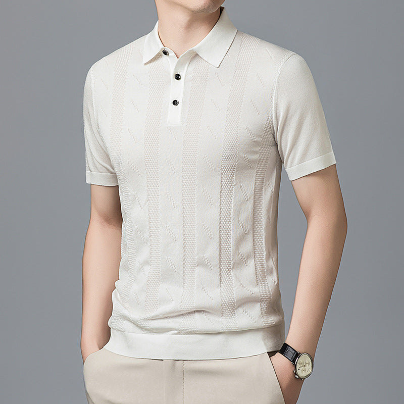 Herren Poloshirt mit strukturiertem Design von Echoarchiv