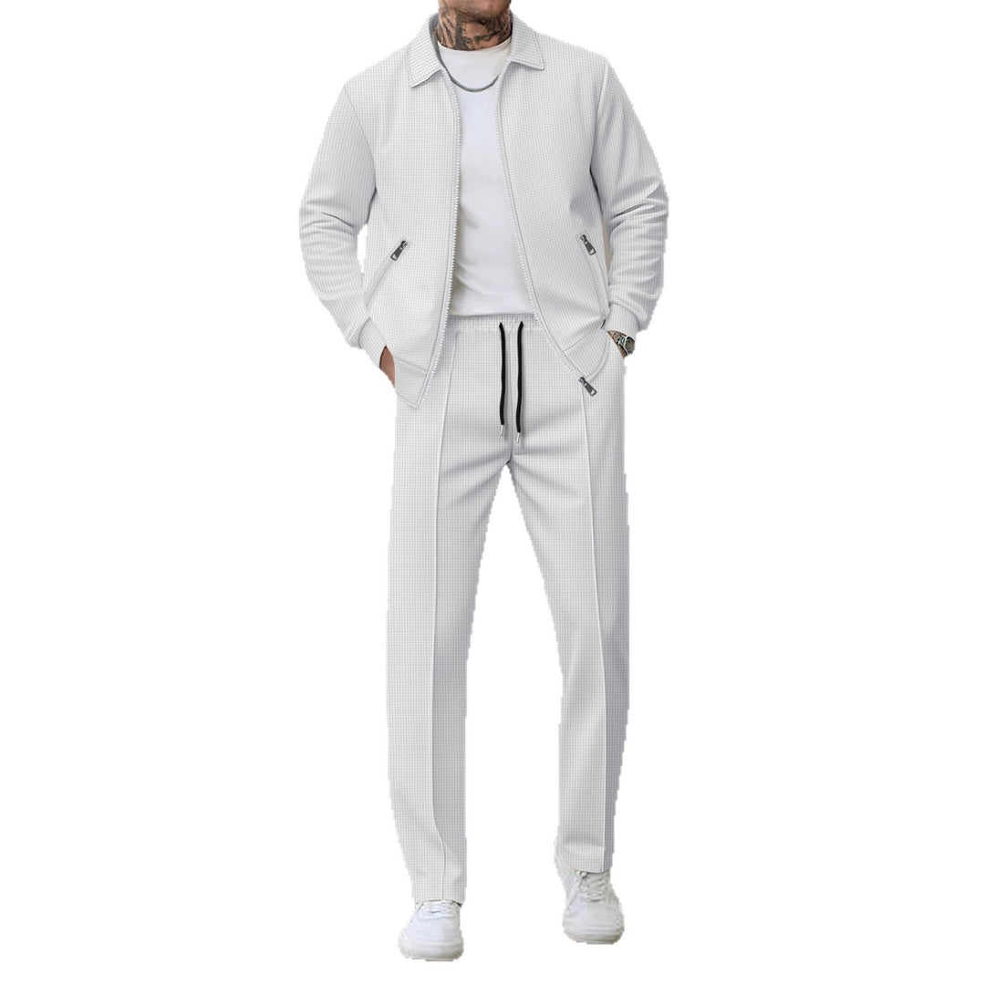 Herren Sportliches Freizeitanzug-Set mit modischem Strukturdesign Echoarchiv