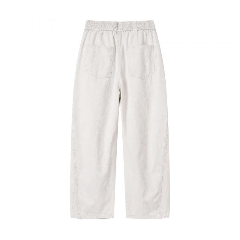 [Damen] Weite Culotte‑Hose mit hohem Elastikbund, Tunnelzug und Eingrifftaschen Echo Archiv