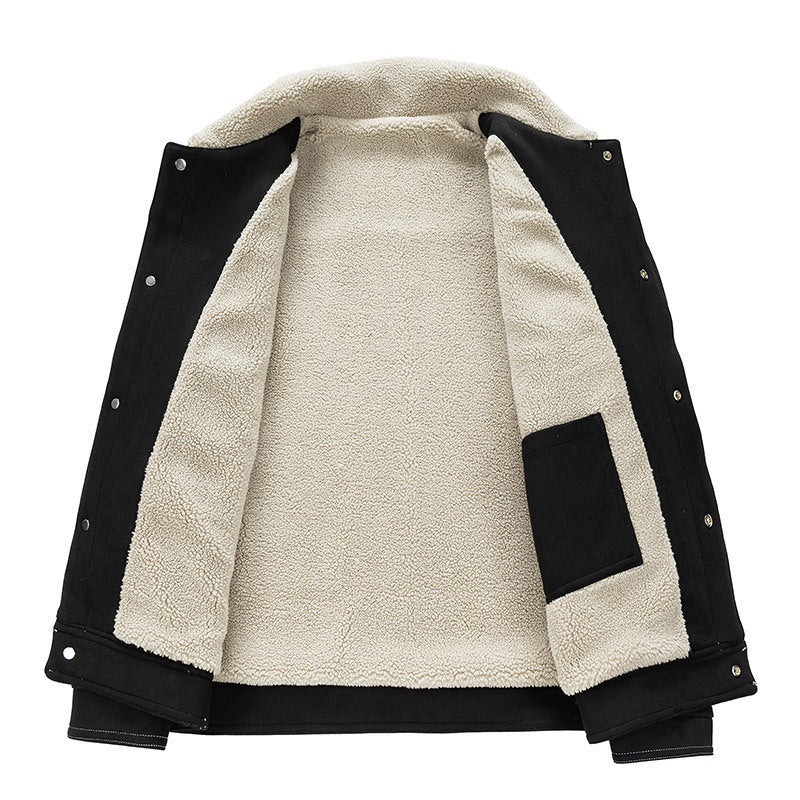 Herren Lässige Lammfelljacke Echo Archiv
