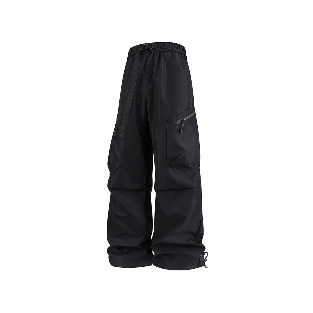 Herren Weite Utility‑Cargohose mit elastischem Bund, Reißverschluss‑Taschen und verstellbarem Saum Echo Archiv