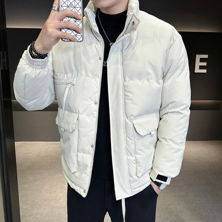 Herren Thermo-Steppjacke mit hohem Stehkragen und aufgesetzten Pattentaschen Echo Archiv