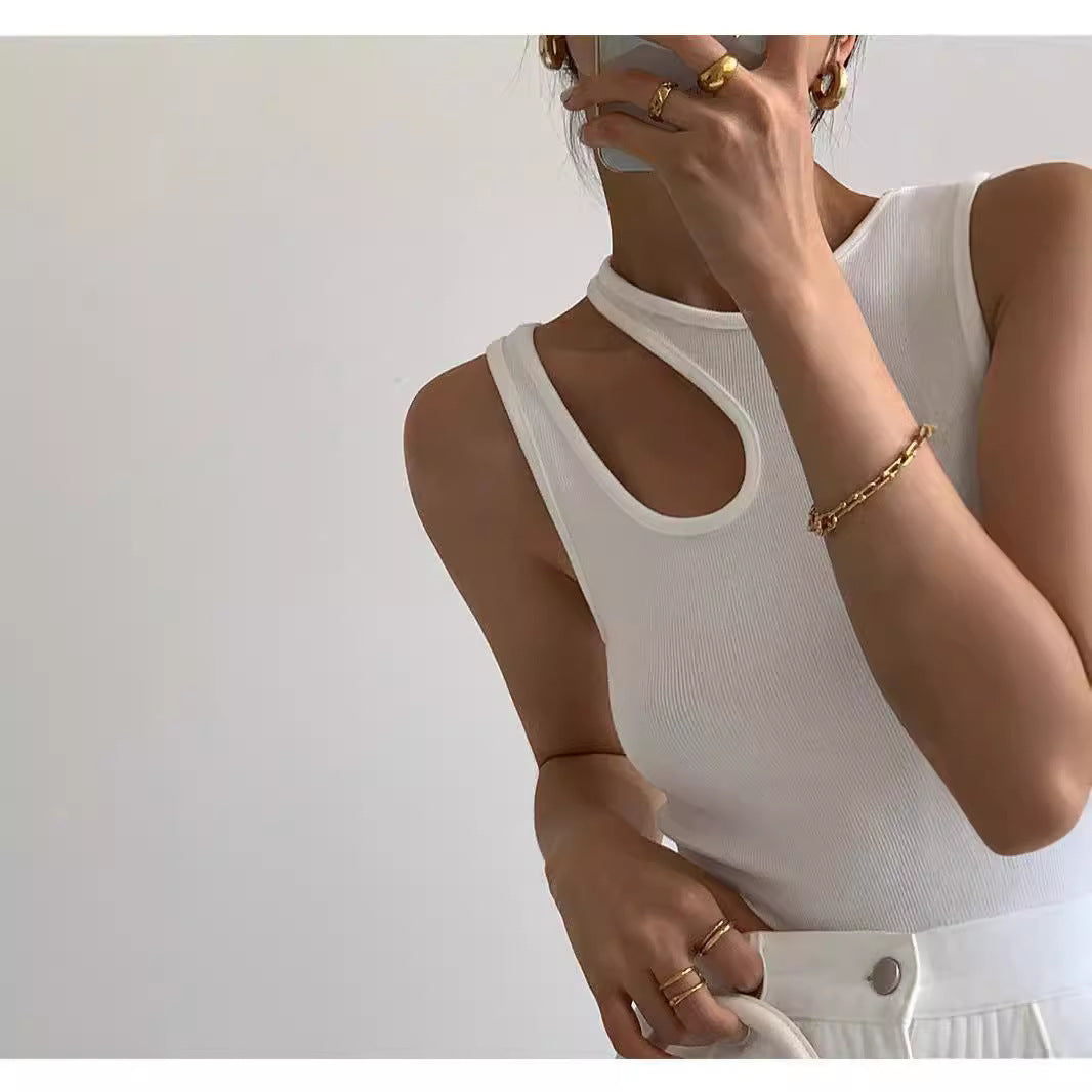 Damen Tanktop mit einzigartigem Cut-Out Design und sportlichem Schnitt Echoarchiv