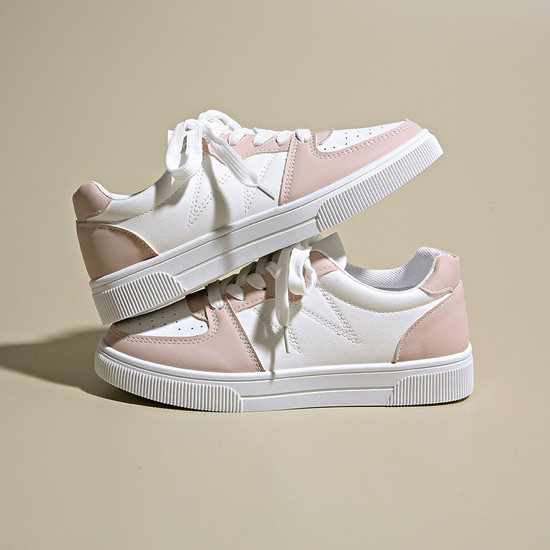 Damen Niedrige Plateausneaker mit gepolstertem Schaft und klassischer Schnürung – Névara