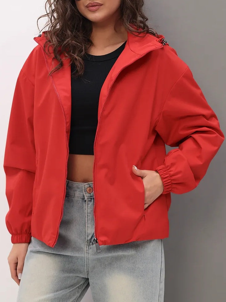 Damen Leichte Freizeitjacke mit Kapuze – Célinea