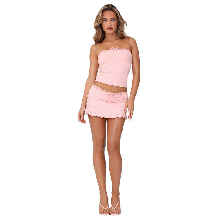 Damen Off-Shoulder Mini-Kleid mit Rüschendetails Echo Archiv