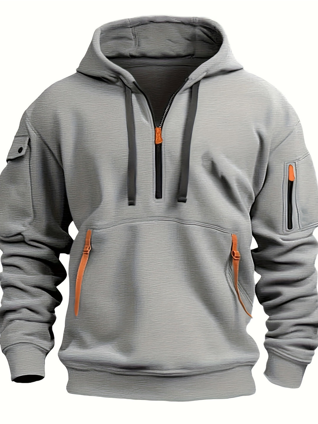 Herren Kapuzenpullover mit seitlichen Reißverschlusstaschen Echoarchiv