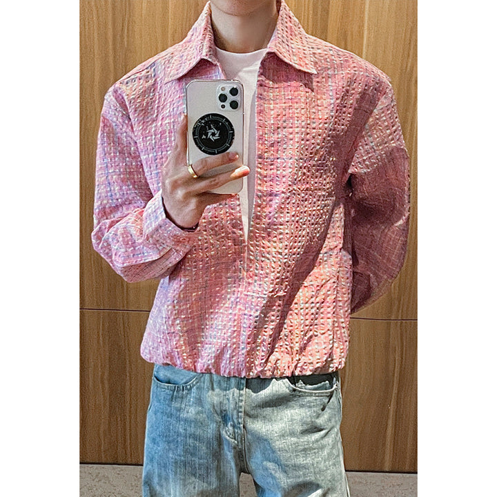 Herren Freizeithemd Bluse mit strukturiertem Design Echo Archive