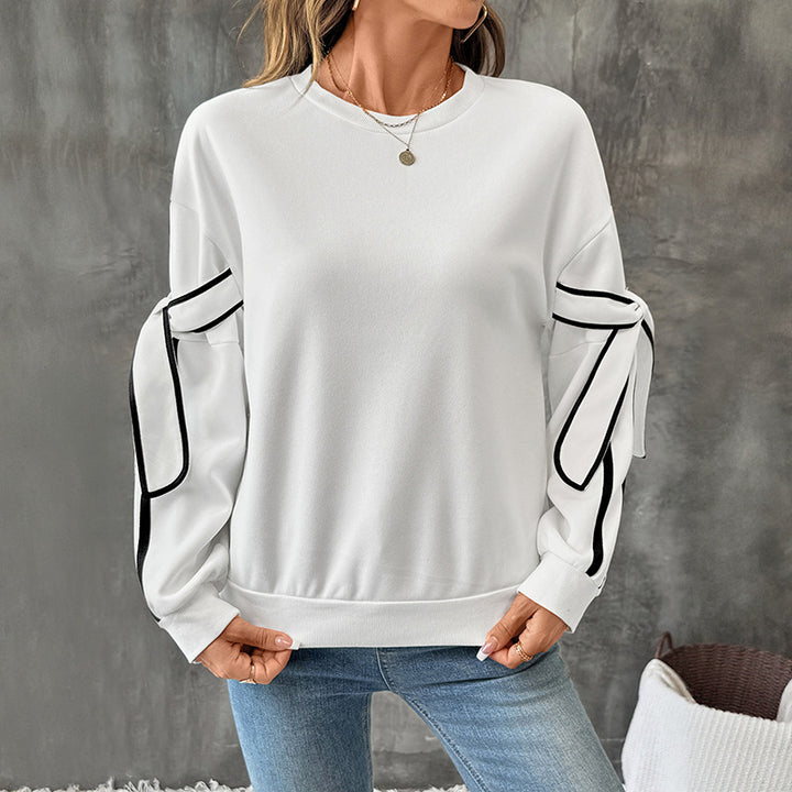 Damen Modischer Sweatshirt mit Schleifendetails Echo Archiv