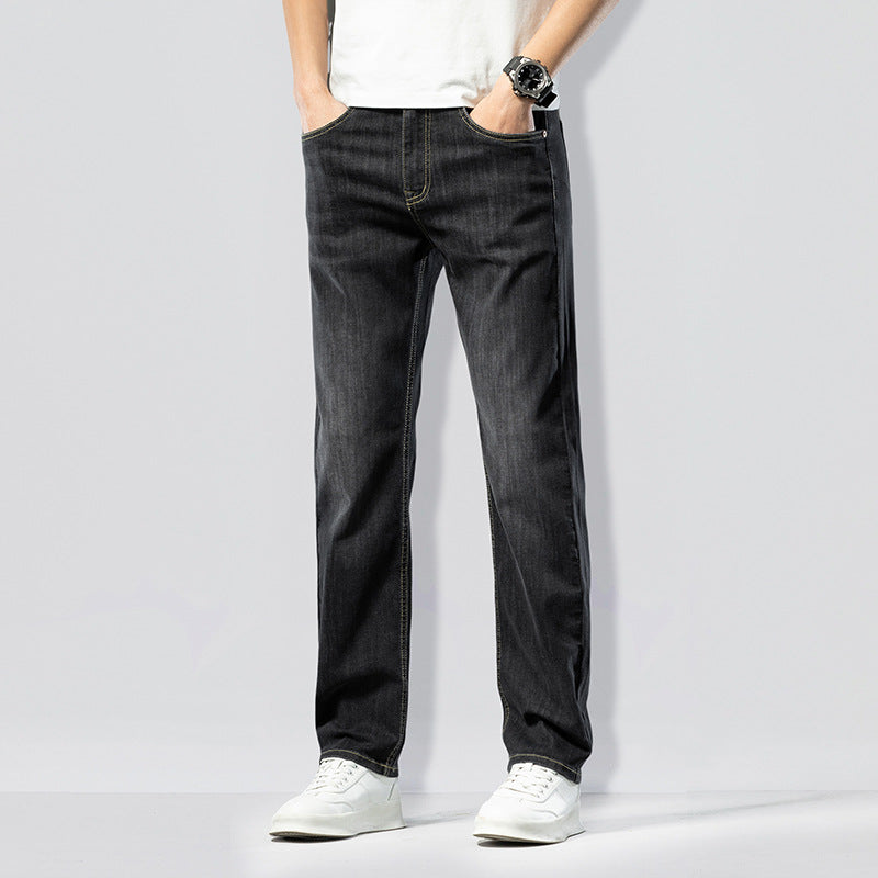 Herren Slim-Fit Jeans mit lässigem Schnitt und elastischem Bund Echoarchiv