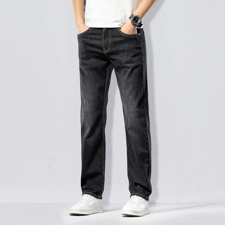 Herren Slim-Fit Jeans mit lässigem Schnitt und elastischem Bund Echoarchiv