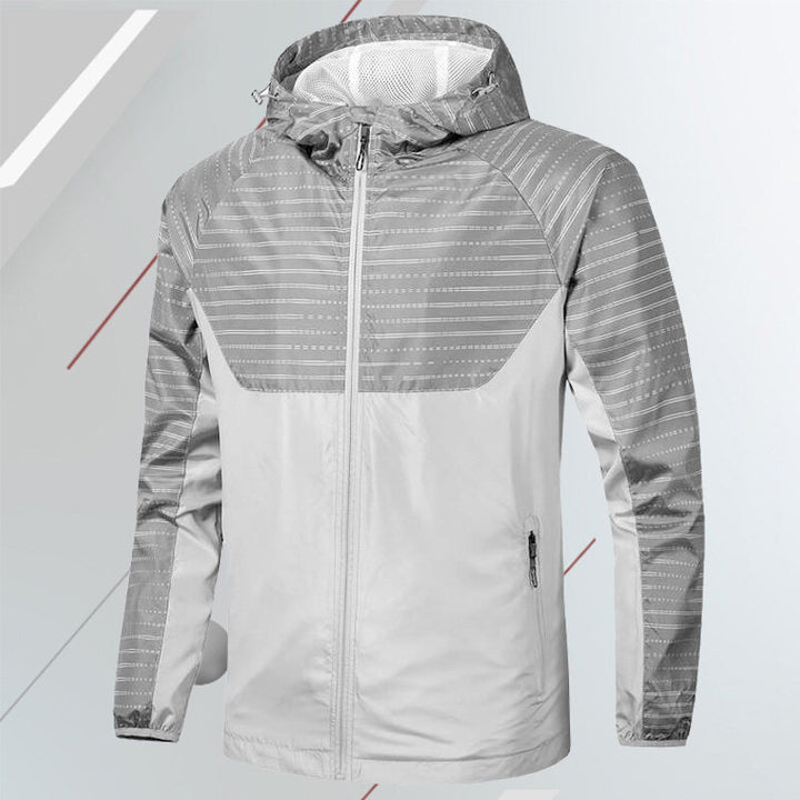 Herren Wasserabweisende Sportjacke mit Kapuze Echo Archiv