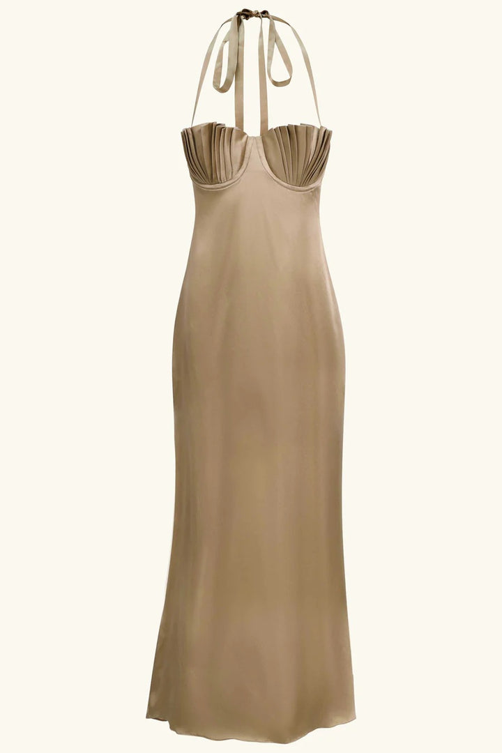 Damen Abendkleid mit tailliertem Oberteil und raffinierten Falten Echo Archiv