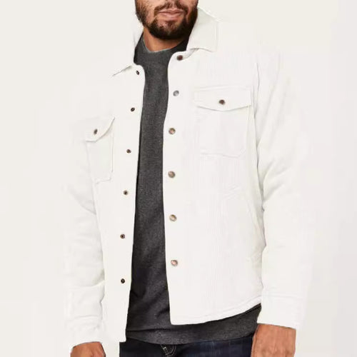 Herren lässige Cordjacke mit praktischen Brust- und Seitentaschen Echoarchiv