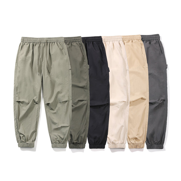 Herren Technische Ripstop-Joggerhose mit Tunnelzug, Knieabnähern und geripptem Knöchelabschluss Echo Archiv