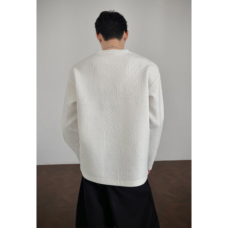 Stylische Herren sweatshirt mit strukturiertem Design Echo Archive