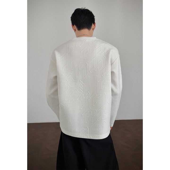 Stylische Herren sweatshirt mit strukturiertem Design Echo Archive