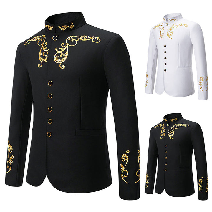 Herren modischer Blazer mit hochwertiger Stickerei Echoarchiv