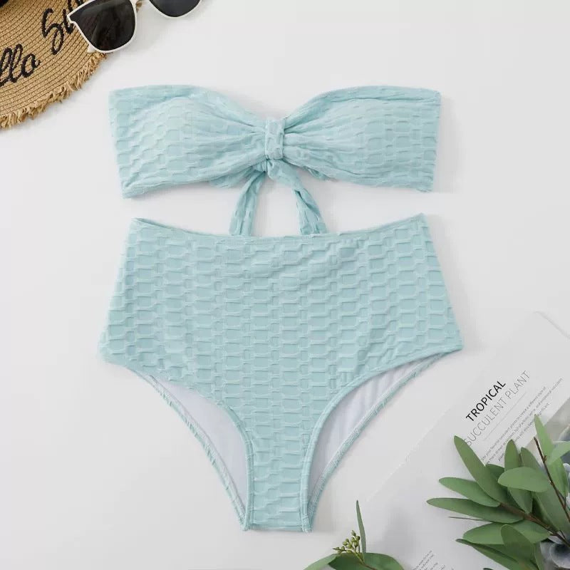 Damen Hochgeschnittener Bikini mit stylischem Knotendetail Echo Archiv