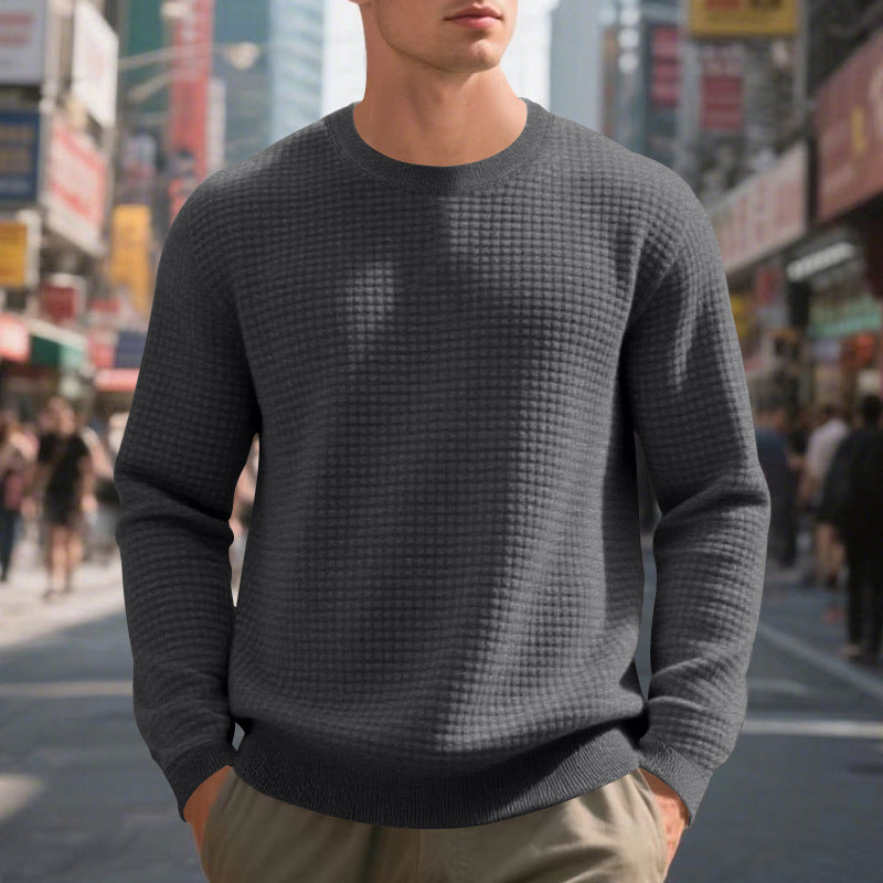 Herren strukturiertes Sweatshirt mit lässigem Schnitt und hohem Tragekomfort Echoarchiv