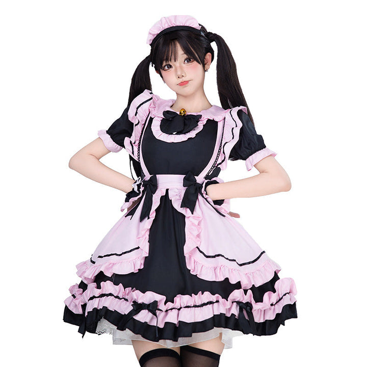 Mädchen verspieltes Kostümkleid mit Rüschen und Katzenohren Echo Archiv