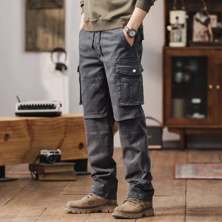 Herren Cargo-Hose mit verstärkten Kniepartien und Multifachtaschen Echo Archiv