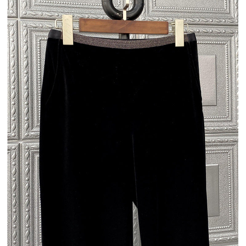 Damen Bequeme und elegante Samt-Hosen Echoarchiv